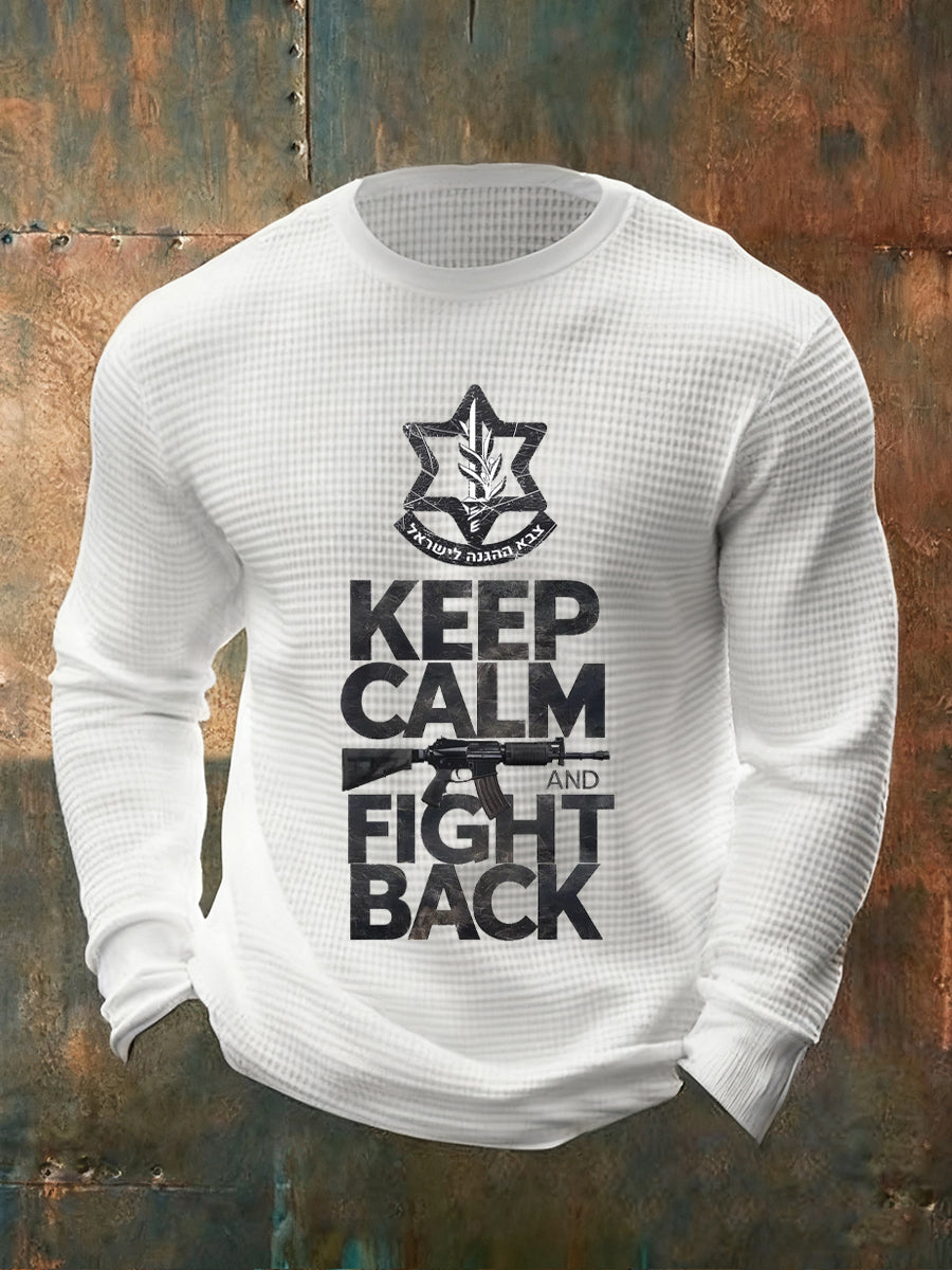 Men's Vintage Fashion Casual Loose Fit Crew Neck Long Sleeve