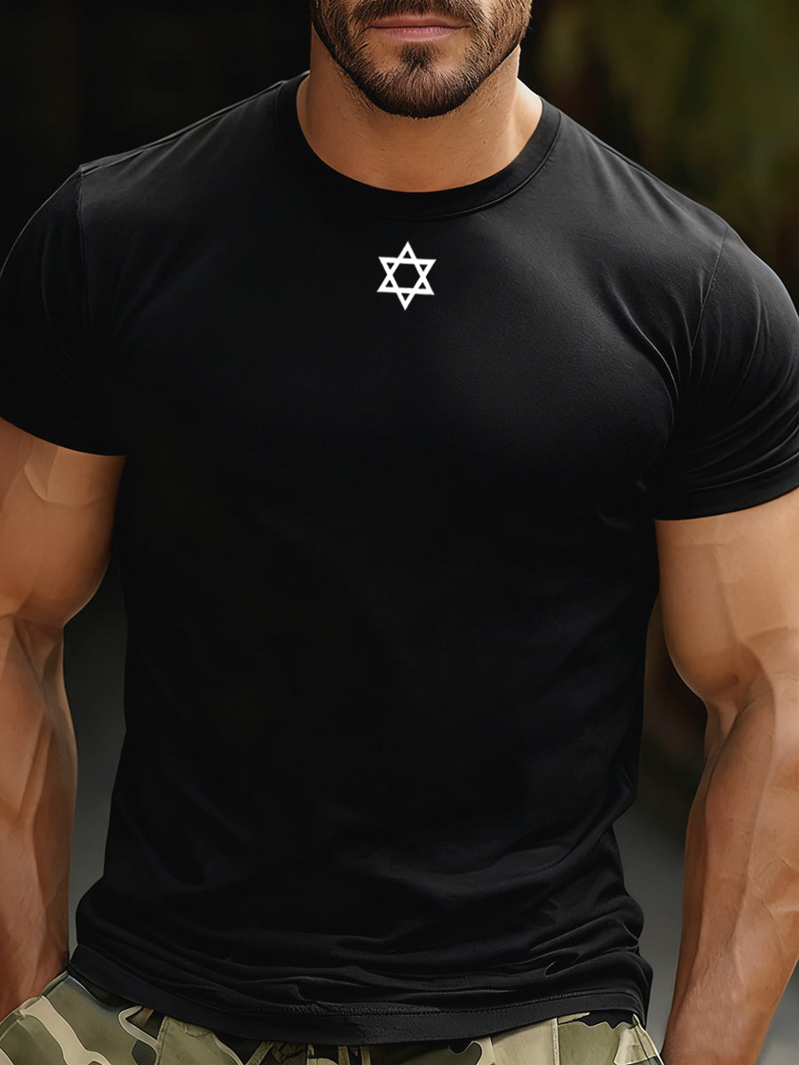Men's Casual Loose-Fit Crew Neck Short Sleeve T-Shirt