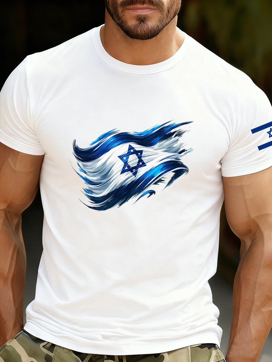 Men's Casual Loose-Fit Crew Neck Short Sleeve T-Shirt