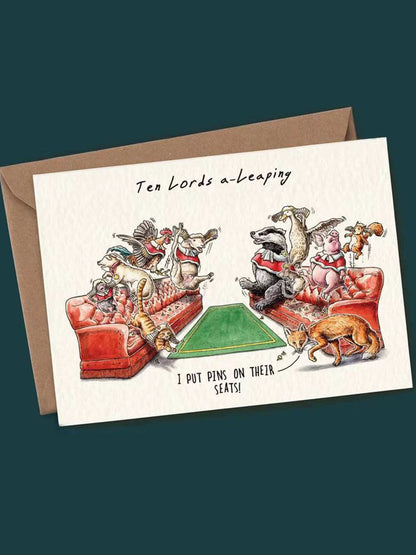 12 ימים של סט כרטיס חג המולד