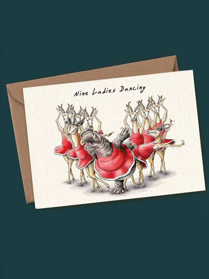 12 ימים של סט כרטיס חג המולד