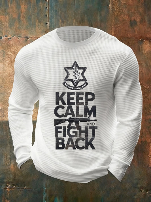 Men's Vintage Fashion Casual Loose Fit Crew Neck Long Sleeve