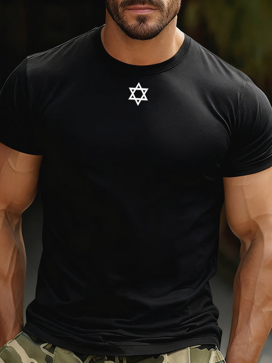 Men's Casual Loose-Fit Crew Neck Short Sleeve T-Shirt