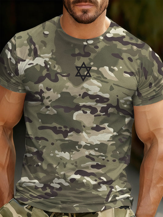 Men's Casual Loose-Fit Crew Neck Short Sleeve T-Shirt