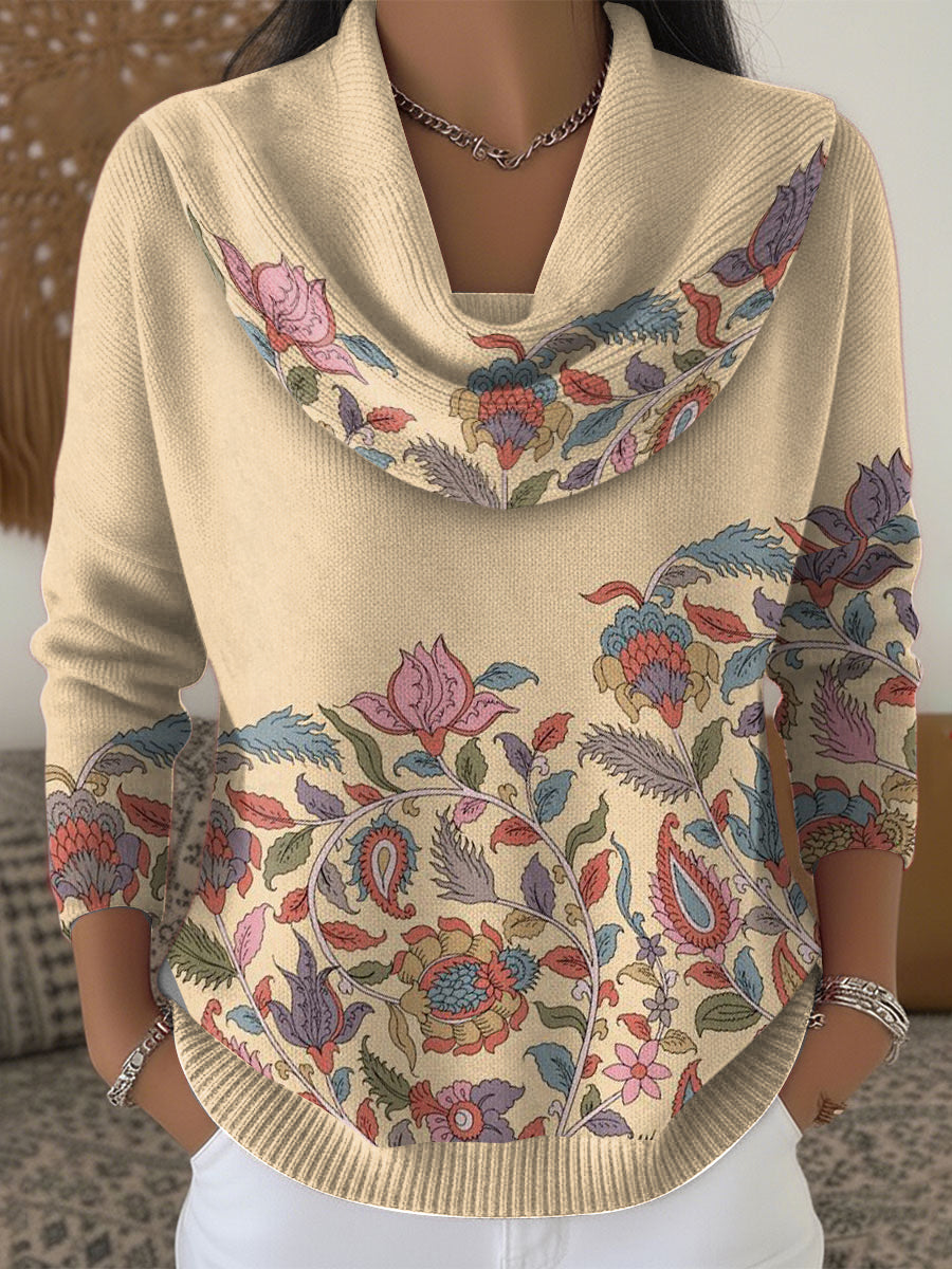 Women's Paisley Casual Fashion Sweater