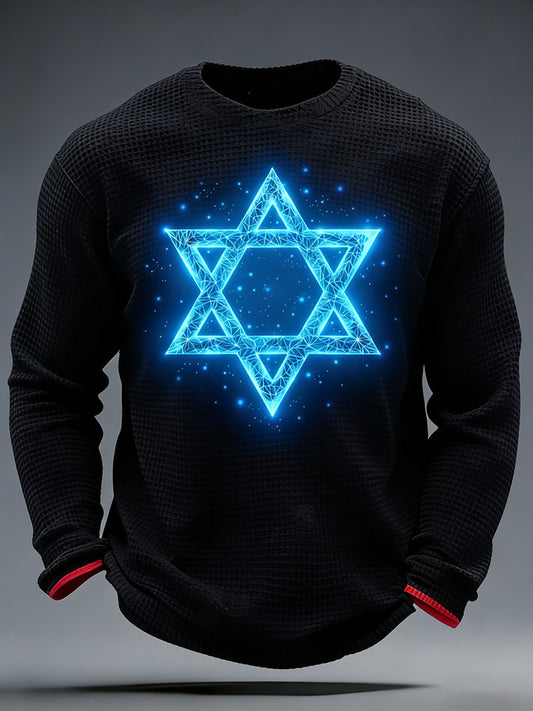 Men's Israeli Print Long-Sleeve T-Shirt