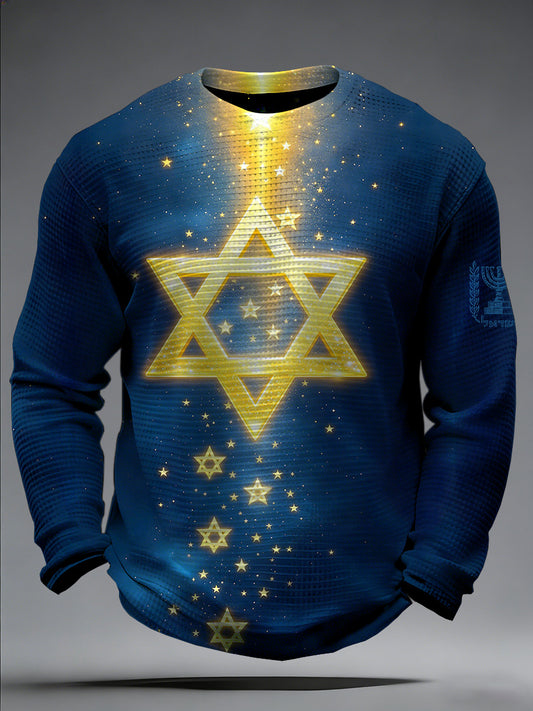 Men's Israeli Print Long-Sleeve T-Shirt