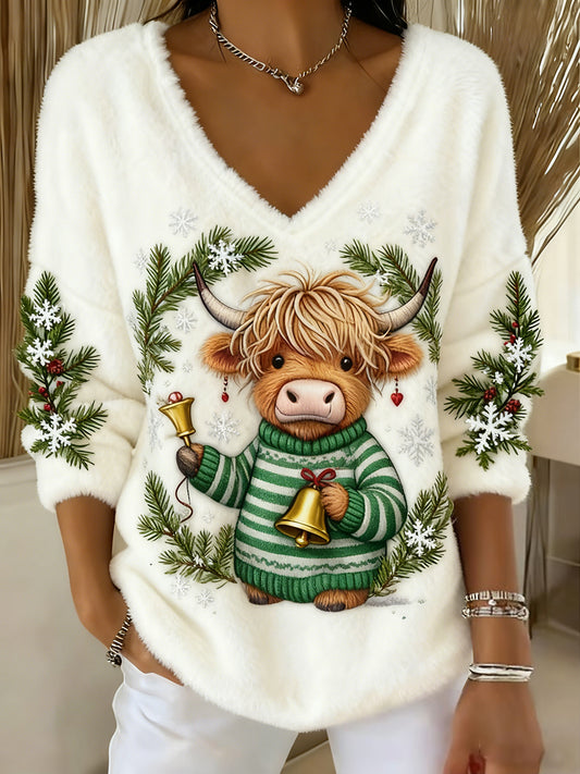 Women's Vintage Animal Print Casual And Comfortable Flannel Top